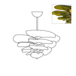 Load image into Gallery viewer, Lotus Leaf Layered Glass Chandelier
