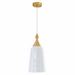 Load image into Gallery viewer, Tall fluted white ceramic pendant chandelier