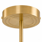 Load image into Gallery viewer, Brass-toned ceiling canopy and mounting detail