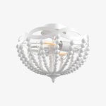 Cargar imagen en el visor de la Galería, Lámpara de techo con cúpula de cuentas Rustibea – Estilo campestre antiguo para cocina