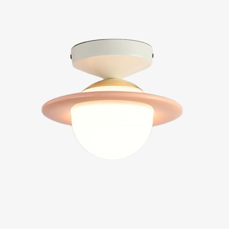 Plafonnier moderne minimaliste coloré Olevira - Montage pour chambre ou salon