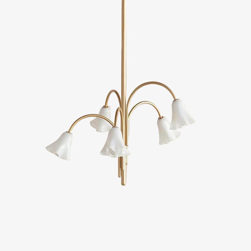Bellina Modern Blooming Flower Chandelier – Soft Ambient Lighting for Contemporary Spaces