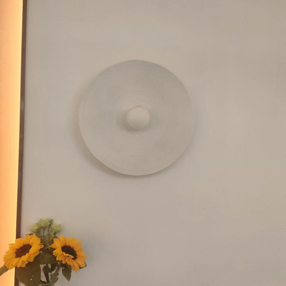 Retro Wabi Sabi Style Round Wall Light For Bedroom M44