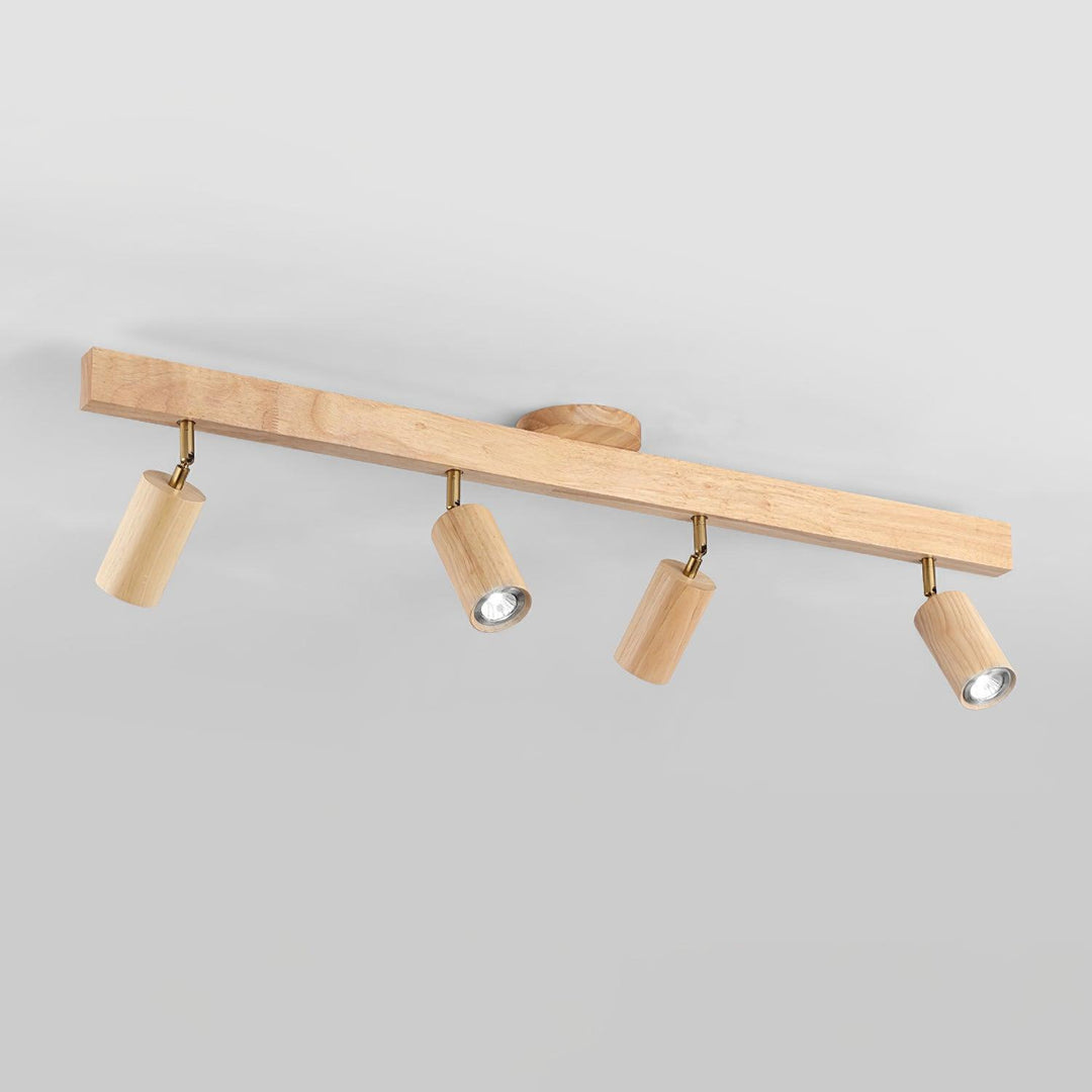 Iluminación de riel de madera Merlo