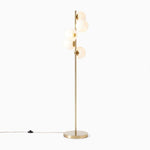 Load image into Gallery viewer, Brina Multi-Light Glass Floor Lamp - Brass and Milk Glass Lighting
