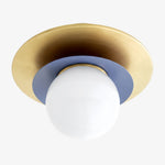 Load image into Gallery viewer, Artivo Modern Layered Globe Ceiling Light with Brass Finish for Living Room, Bedroom and Bathroom
