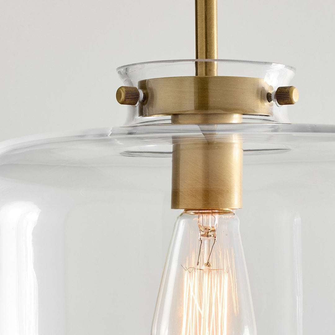 Sterling Minimalist Glass Pendant Collection - Vintage Brass Lighting Design