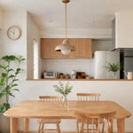 Cargar imagen en el visor de la Galería, Pendant lamp over a warm wood dining table