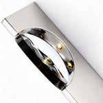 Cargar imagen en el visor de la Galería, Ripple Head Turning Disc Brushed Metal Wall Sconce