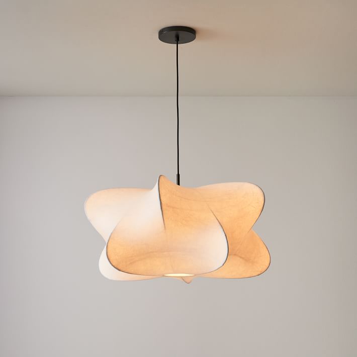 Lámpara colgante Havion Cocoon: pantalla minimalista de polímero con suspensión ajustable