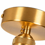 Bild in Gallery-Viewer laden, Vintage Brass Puff-Skirt Glass Ceiling Light
