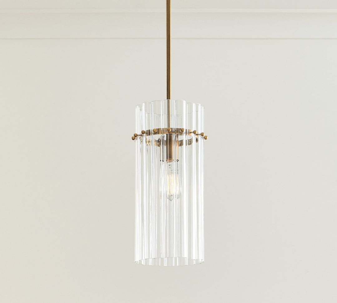 Lámpara colgante de cristal Lumora: estilo moderno de araña de cristal