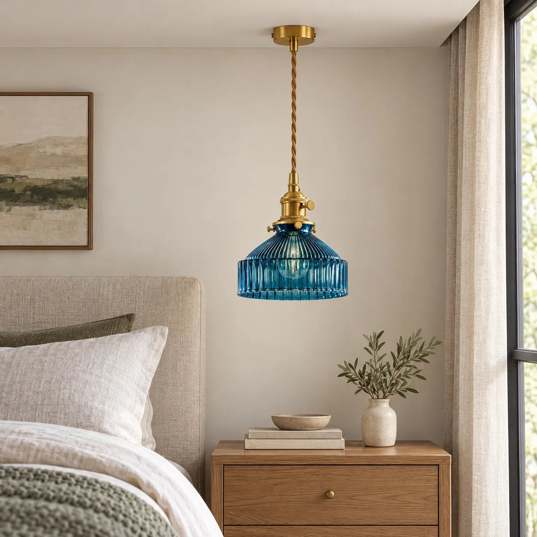 Colored Glass Pendant Light
