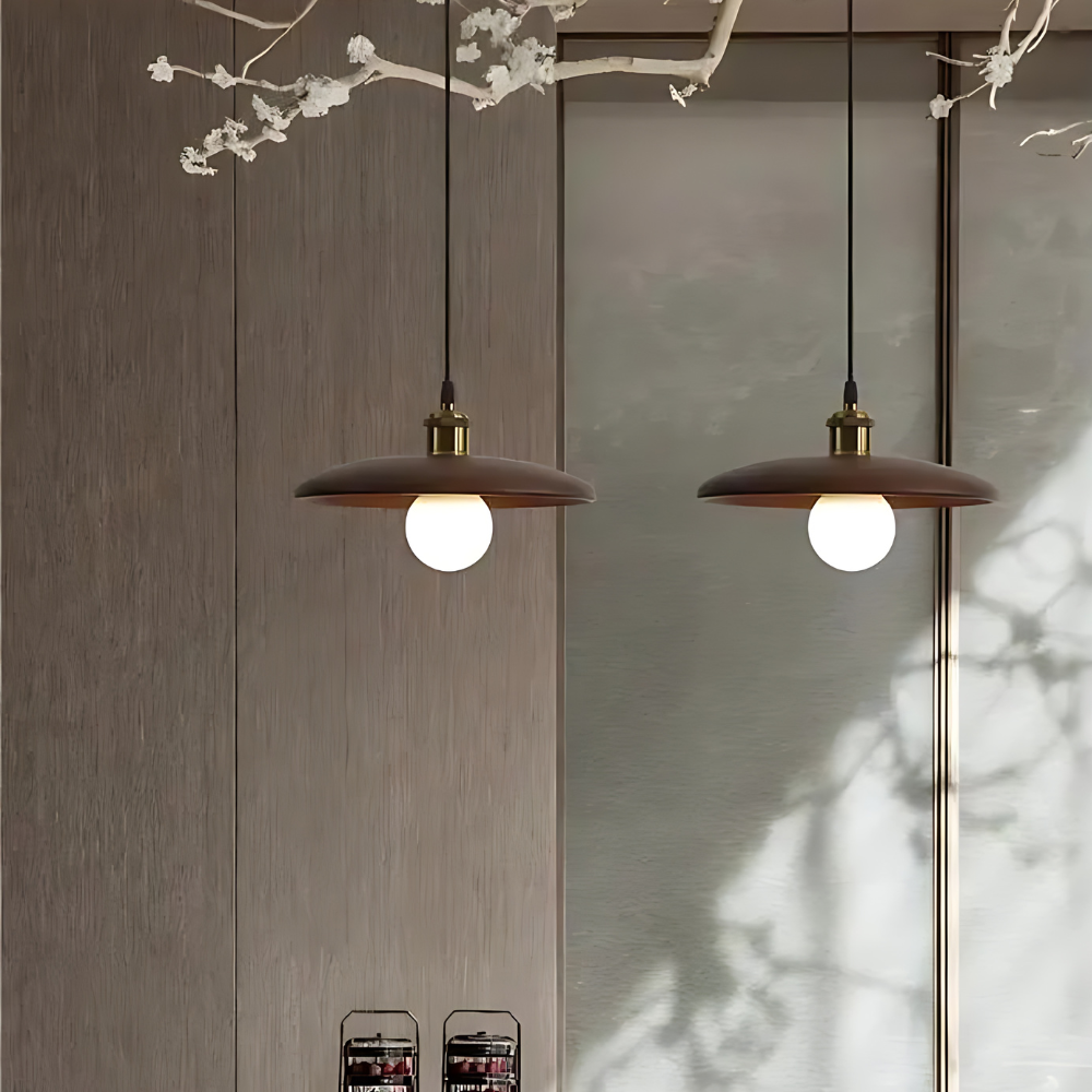Lámpara de Techo de Madera Japandi Encantadora Olivia
