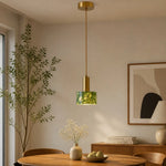 Cargar imagen en el visor de la Galería, Regular jade pendant above a dining table