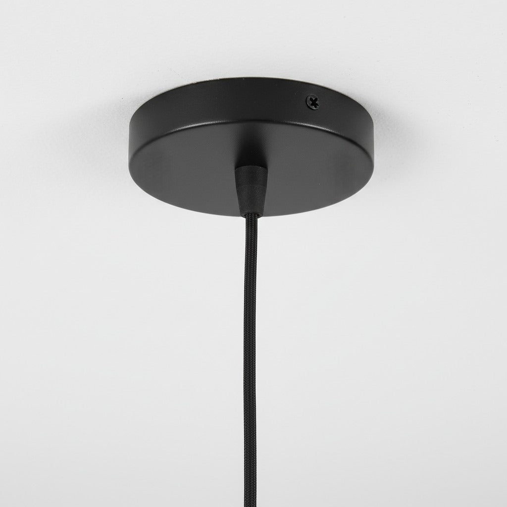 Suspension Globe en Verre Vintage Glavena - Luminaire Suspendu en Métal pour Salles à Manger