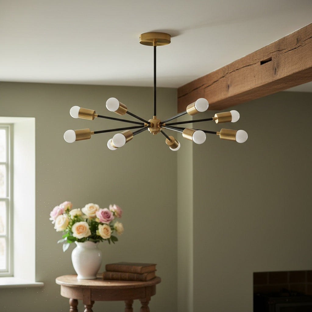 Lustre moderne Mobilux Line - Plafonnier milieu du siècle