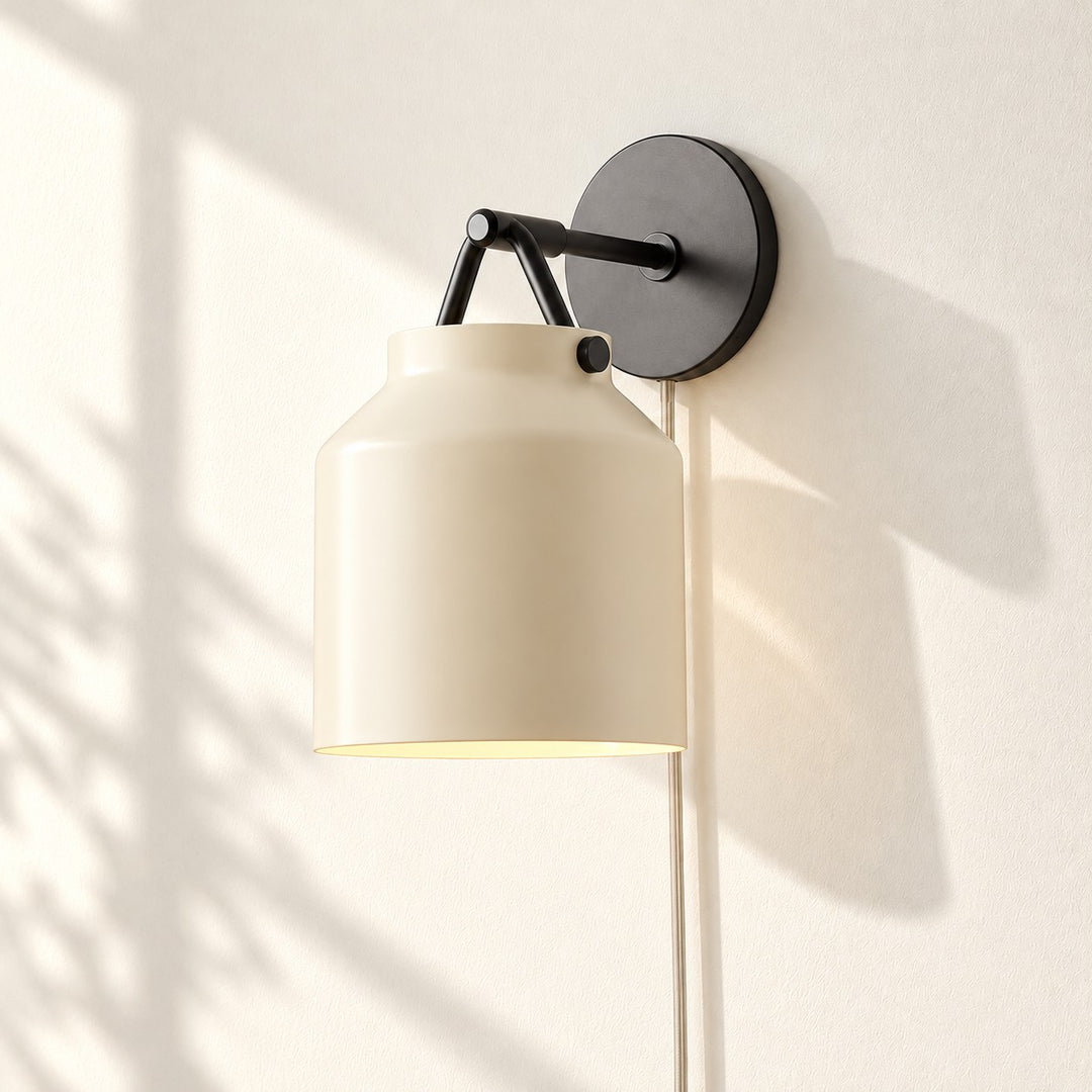 Hanton Modern Minimalist Nordic Plug-In Wall Sconce for Bathroom and Hallway