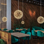 Load image into Gallery viewer, Silver Spark Ball Pendant Light
