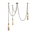 Bild in Gallery-Viewer laden, Carved Alabaster Hardwired Chandelier