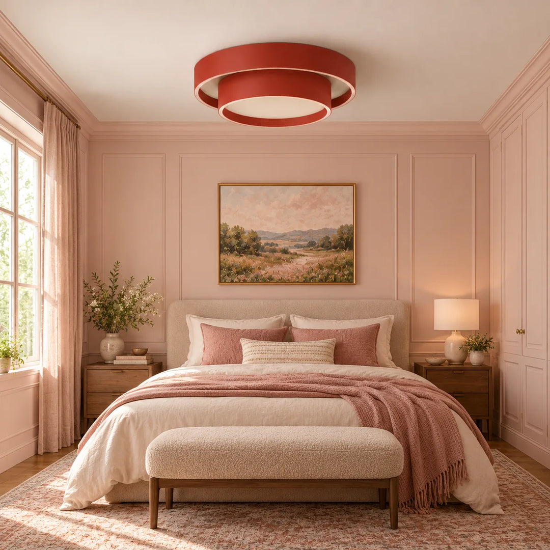 Round Flush Light for a Kitchen or a Bedroom