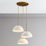 Load image into Gallery viewer, Parvion Modern Adjustable 3-Head Sculptural Metal Pendant Light
