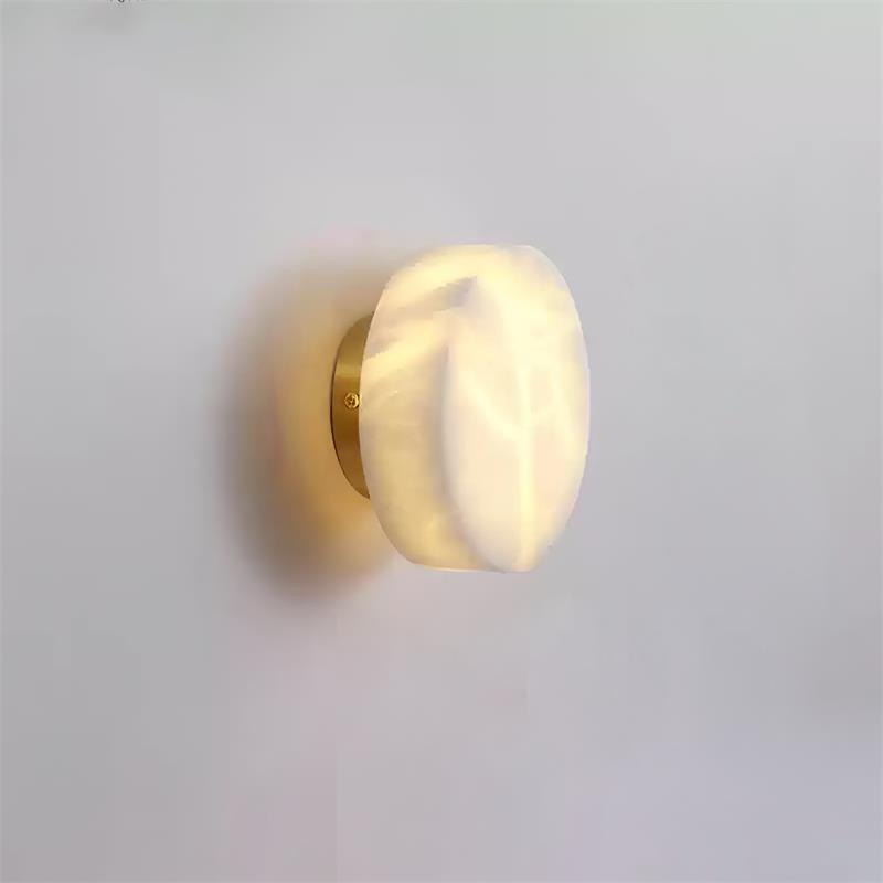Lámpara de Pared Cilíndrica de Alabastro