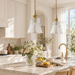Bild in Gallery-Viewer laden, Vintage Carved Glass Pendant Lamp