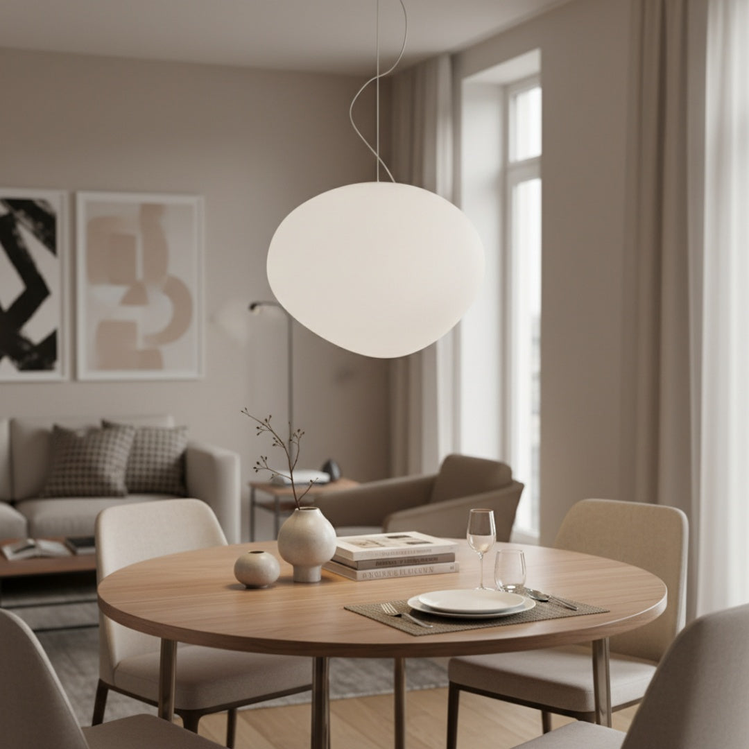 Lámpara Colgante Contemporánea Stonea – Lámpara Colgante Artística para Espacios Interiores Modernos N17