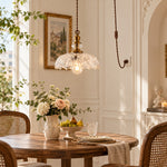 Bild in Gallery-Viewer laden, Verdoma Flower Glass Plug-in Pendant Light