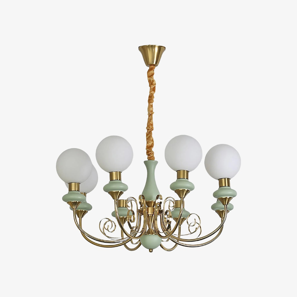 Lustre sphérique en pierre de luxe moderne Radiara, design sculptural en couches pour salon et hall d'entrée