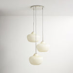 Load image into Gallery viewer, Rivrona Ribbed Glass 3-Light Chandelier - Sculptural Modern Lighting for Home

