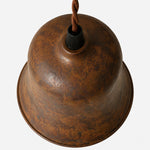 Charger l'image dans la visionneuse de galerie, Top view of rust bell pendant shade and cord holder