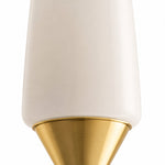 Load image into Gallery viewer, French Vintage Opal Glass Wall Sconce - Opal glass shade close-up