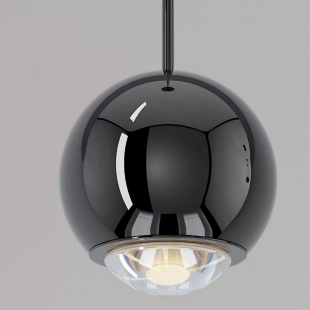 Lámpara colgante minimalista Veridia ajustable manualmente - Lámpara colgante de diseño globular para comedor