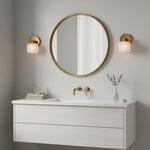 Cargar imagen en el visor de la Galería, Aplique de Pared de Vidrio Esmerilado Lirra Minimalista Moderna - Iluminación para Tocador de Baño
