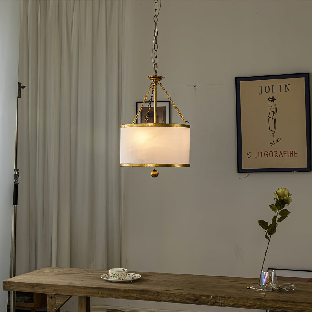 Broche Trommel Anhänger Lampe