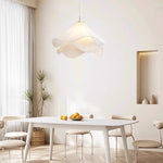 Load image into Gallery viewer, Ethereal Bloom French Floral Pleated Fabric Pendant Light
