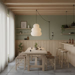 Bild in Gallery-Viewer laden, Beige Mulberry Paper Swag Pendant Light