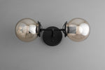 Charger l&#39;image dans la visionneuse de galerie, Lumio Globe Double Globe Vanity Wall Light - Rustic Farmhouse Bathroom Wall Fixture

