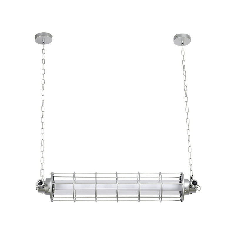 Minimalistische Röhren-Pendelleuchte mit linearer Silhouette für moderne Kücheninsel- und Esszimmerbeleuchtung