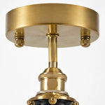 Cargar imagen en el visor de la Galería, ceiling canopy and brushed brass finish detail
