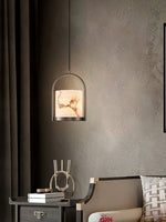Bild in Gallery-Viewer laden, Cortland Alabaster-Pendelleuchte