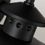 Load image into Gallery viewer, Black riveted metal cap detail
