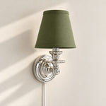 Charger l'image dans la visionneuse de galerie, Rowan No-Wire Flat Drum Shade Wall Sconce – Plug-In Fabric Wall Light