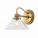 Charger l&#39;image dans la visionneuse de galerie, Aurenza Curved Arm Globe Wall Sconce – Modern Industrial Wall Lamp for Bathroom, Bedroom, and Hallway
