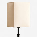 Load image into Gallery viewer, Close view of the square fabric shade