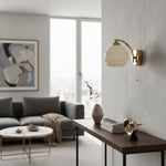 Load image into Gallery viewer, Curvona Bauhaus Milk Glass Wall Sconce - Minimalist Decor Upgrade
