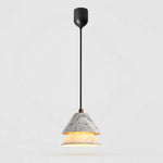 Bild in Gallery-Viewer laden, Grey Stone Pendant Light with Paper Diffuser