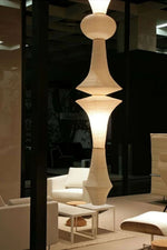 Bild in Gallery-Viewer laden, White Handcrafted Mulberry Paper Swag Light